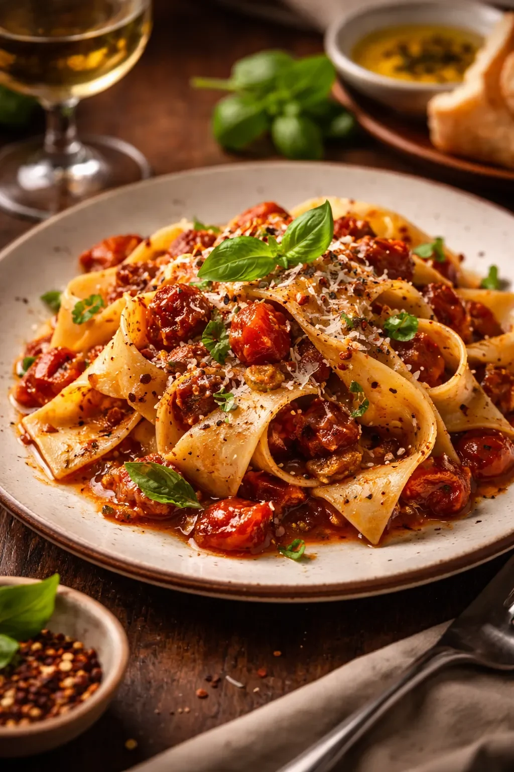 Signature 12-hour slow-cooked Pappardelle al Ragù